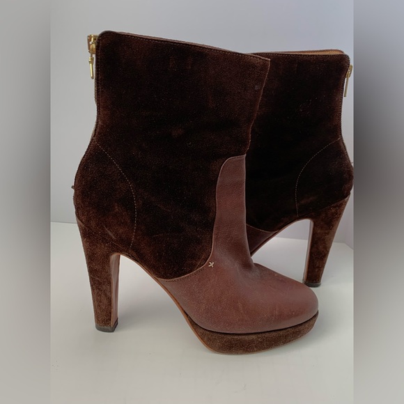 Rag & Bone Kenton BrownLeather Heeled Boots 37